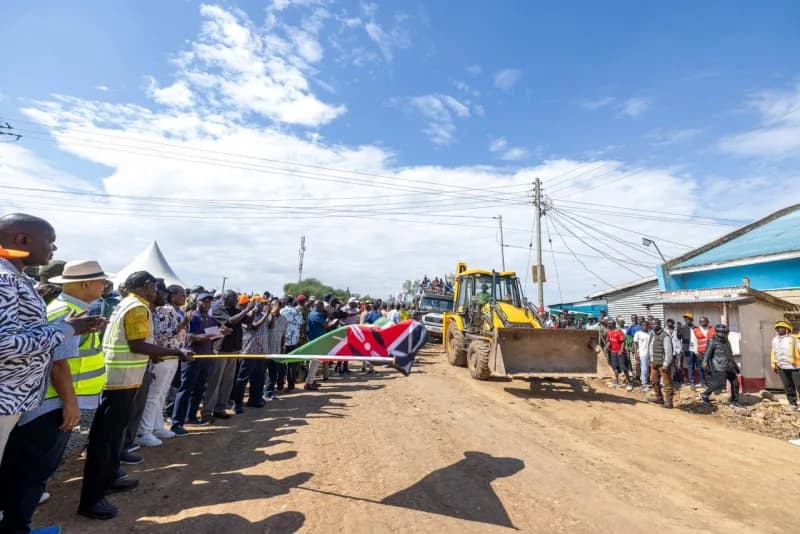Ruto Launches Rabuor-Chiga Road Upgrade in Kisumu